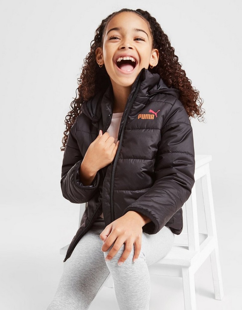 PUMA JACHETĂ GIRLS' ESSENTIAL PADDED 84811301 Negru