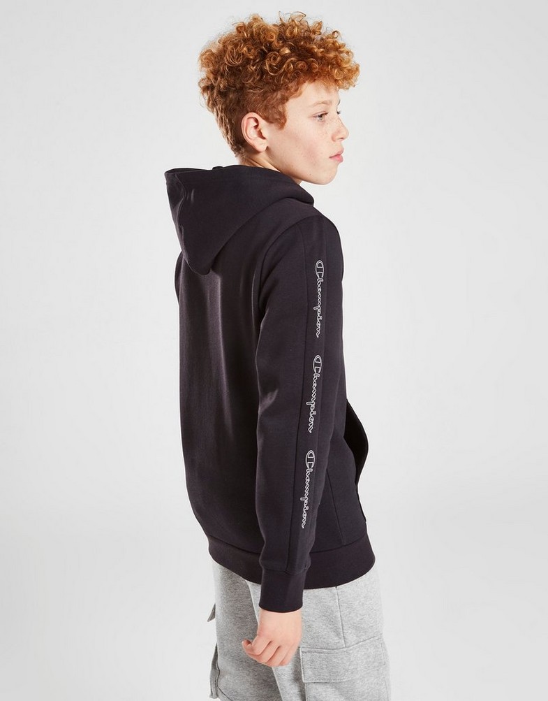 CHAMPION BLUZĂ CU GLUGĂ TAPE BOX LOGO 306092NBKKK001 Negru