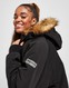 SUPPLY & DEMAND KABÁT FUR HOODED BOMBER JACKET