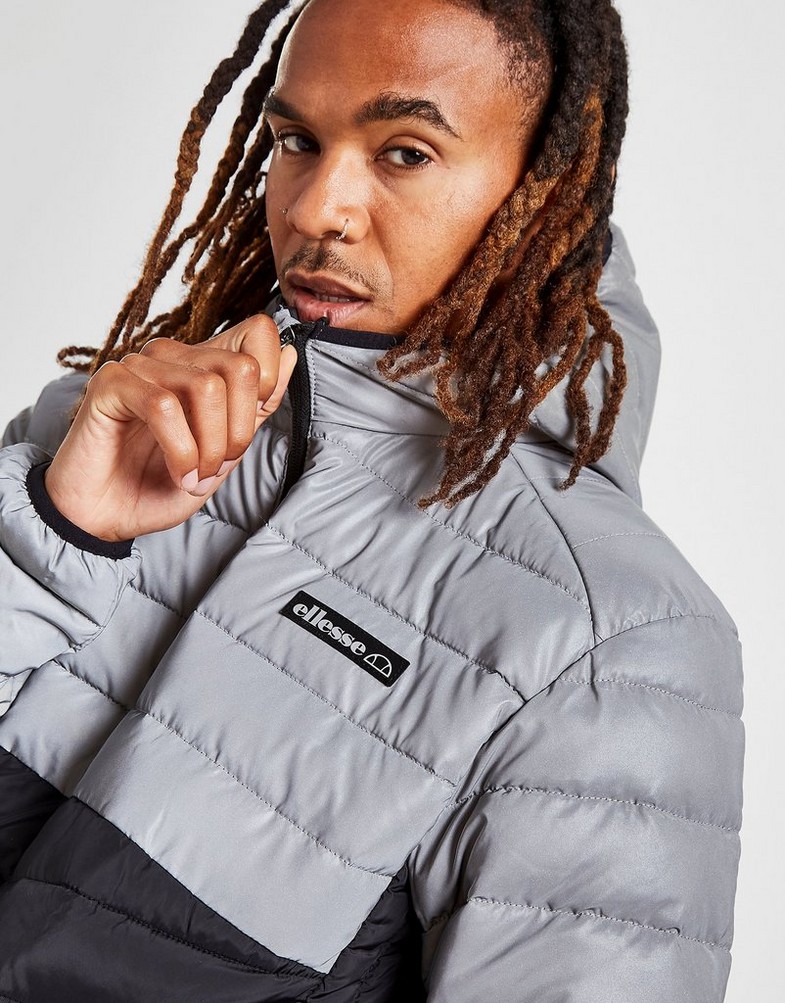 Kurtka męska ELLESSE KURTKA TARUS PADDED JACKET SJD14701 Srebrny