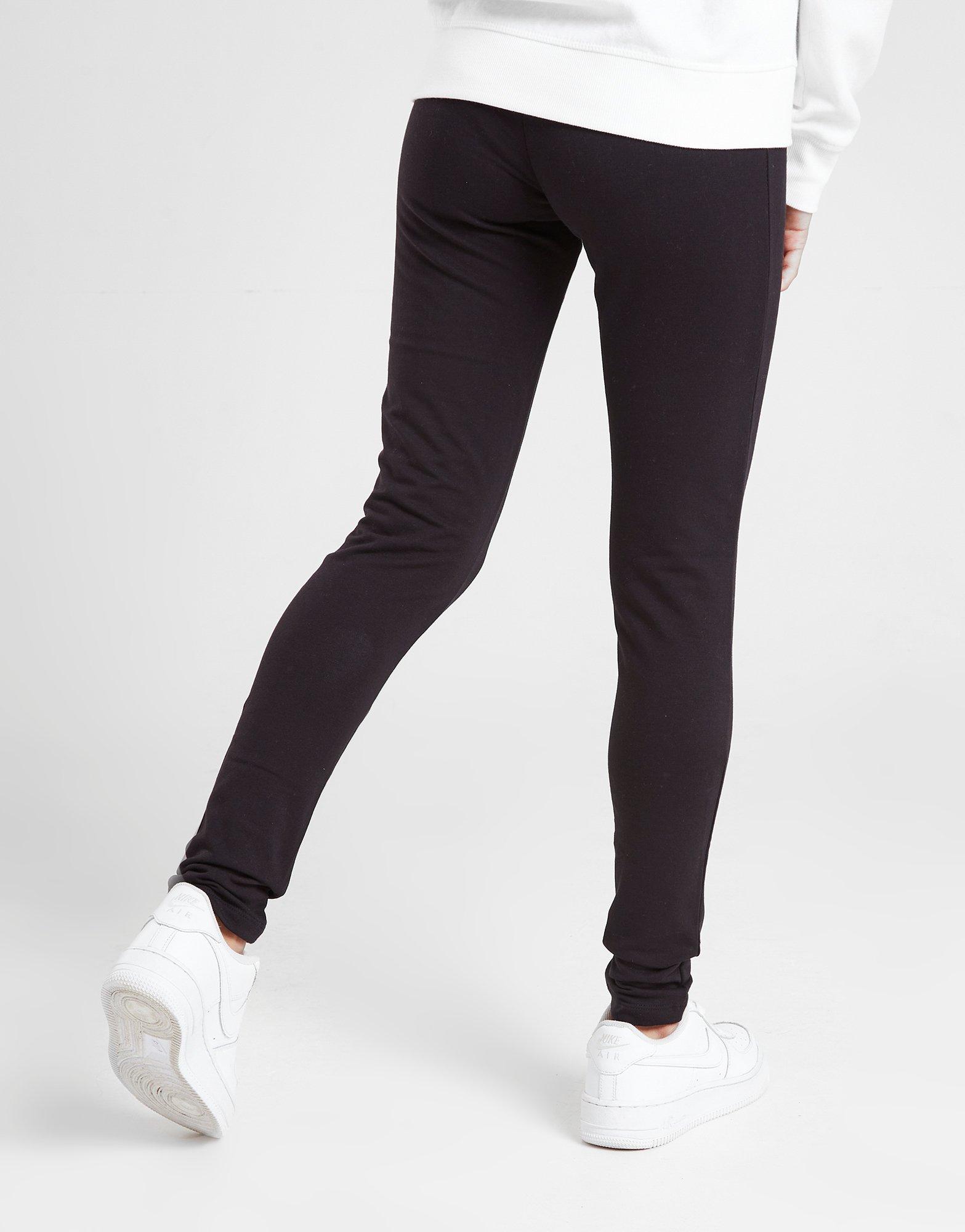 Detské nohavice CHAMPION GIRLS' LOGO LEGGINGS JUNIOR  404202NBKKK001 Čierna