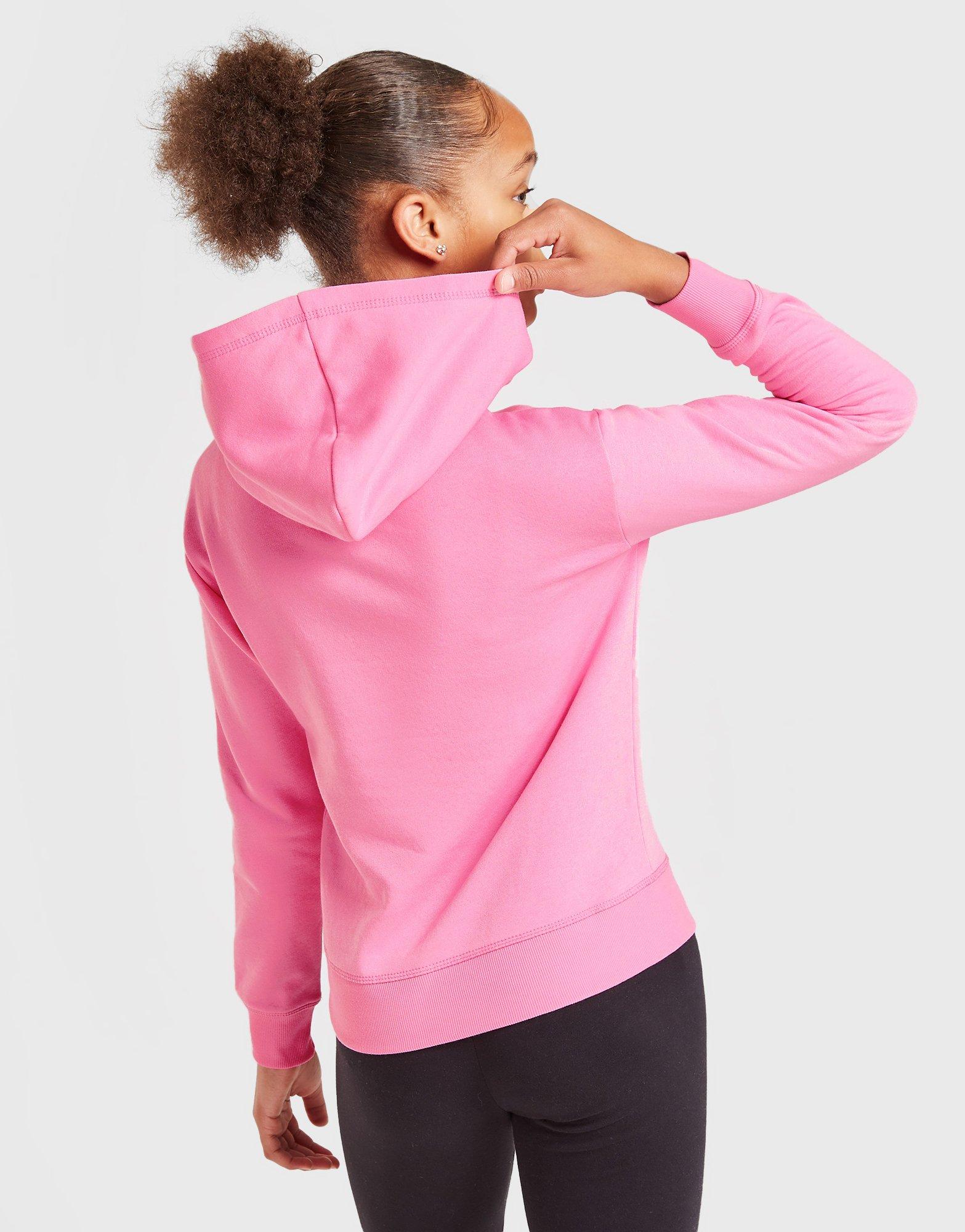 Detská mikina CHAMPION GIRLS' LOGO OVERHEAD HOODIE JUNIOR  403914PS009 Ružová