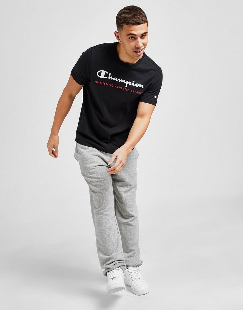 Koszulka, t-shirt męski CHAMPION AUTHENTIC T SHIRT 217770KK001 Czarny