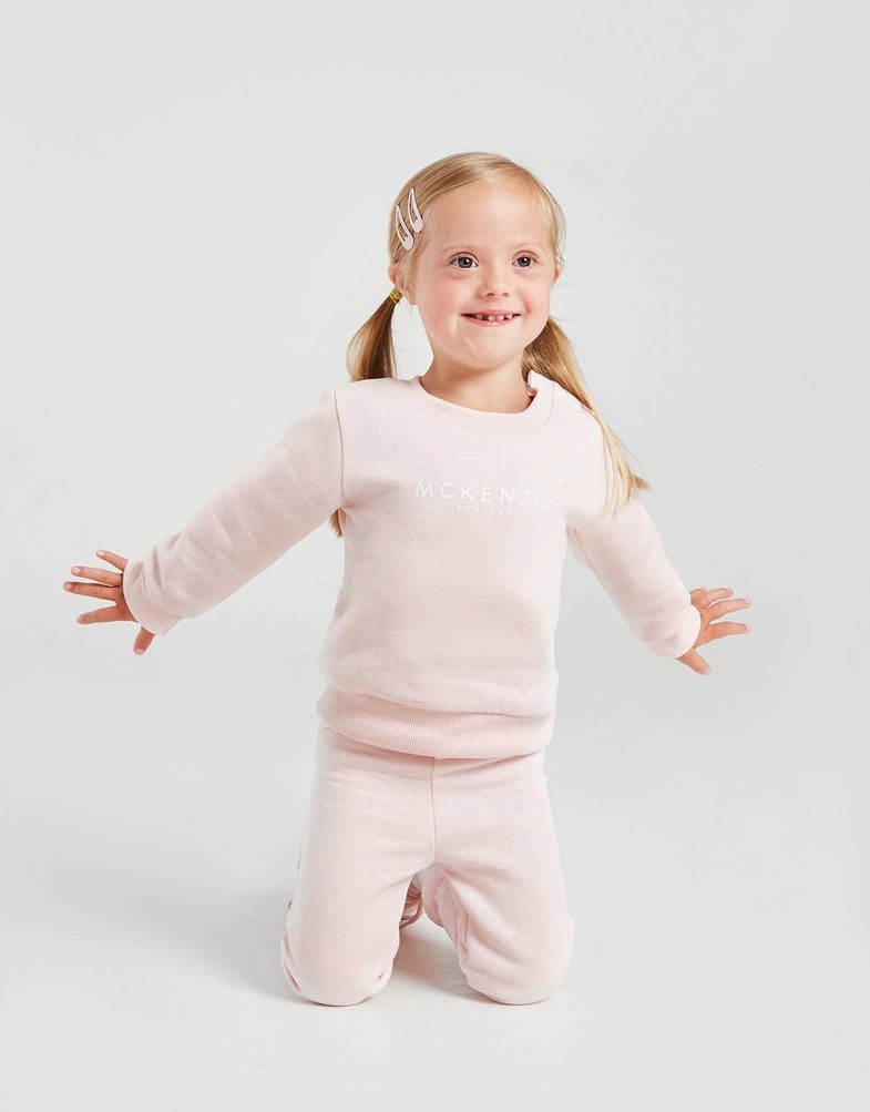 Дитячі спортивні костюми MCKENZIE GIRLS' ESSENTIAL CREW TRACKSUIT INFANT  MCKTI14342LPK Рожевий