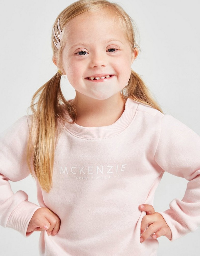 Дитячі спортивні костюми MCKENZIE GIRLS' ESSENTIAL CREW TRACKSUIT INFANT  MCKTI14342LPK Рожевий