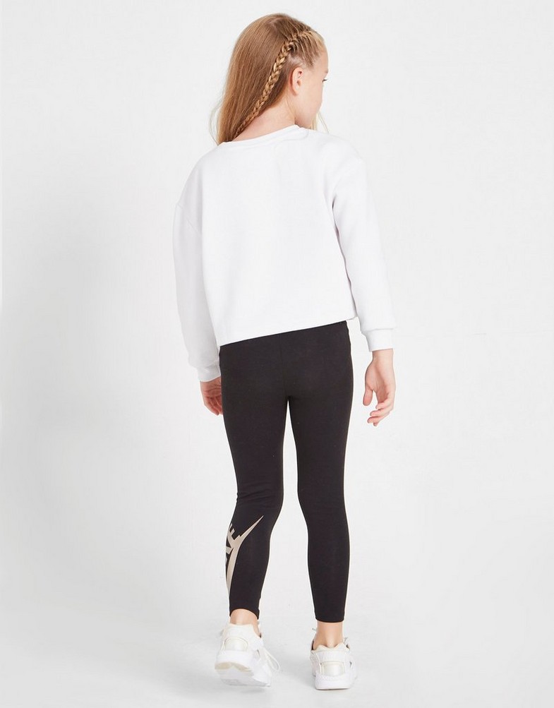 Komplet dresowy dziecięcy NIKE KOMPLET (G)GRPHC CRW/LG ST 36J169023 Biały