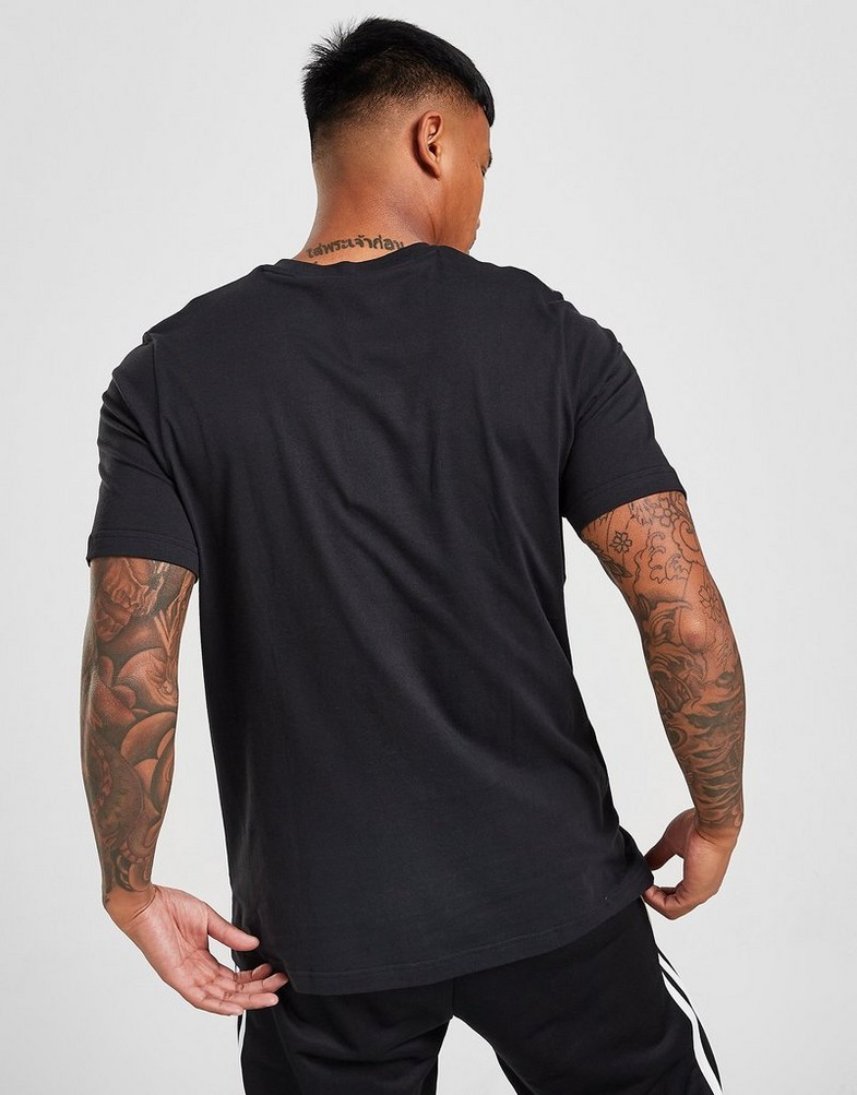 Pánske tričko ADIDAS TRIČKO BOS 3 STR T BLK/G5/WHT HN4191 Čierna