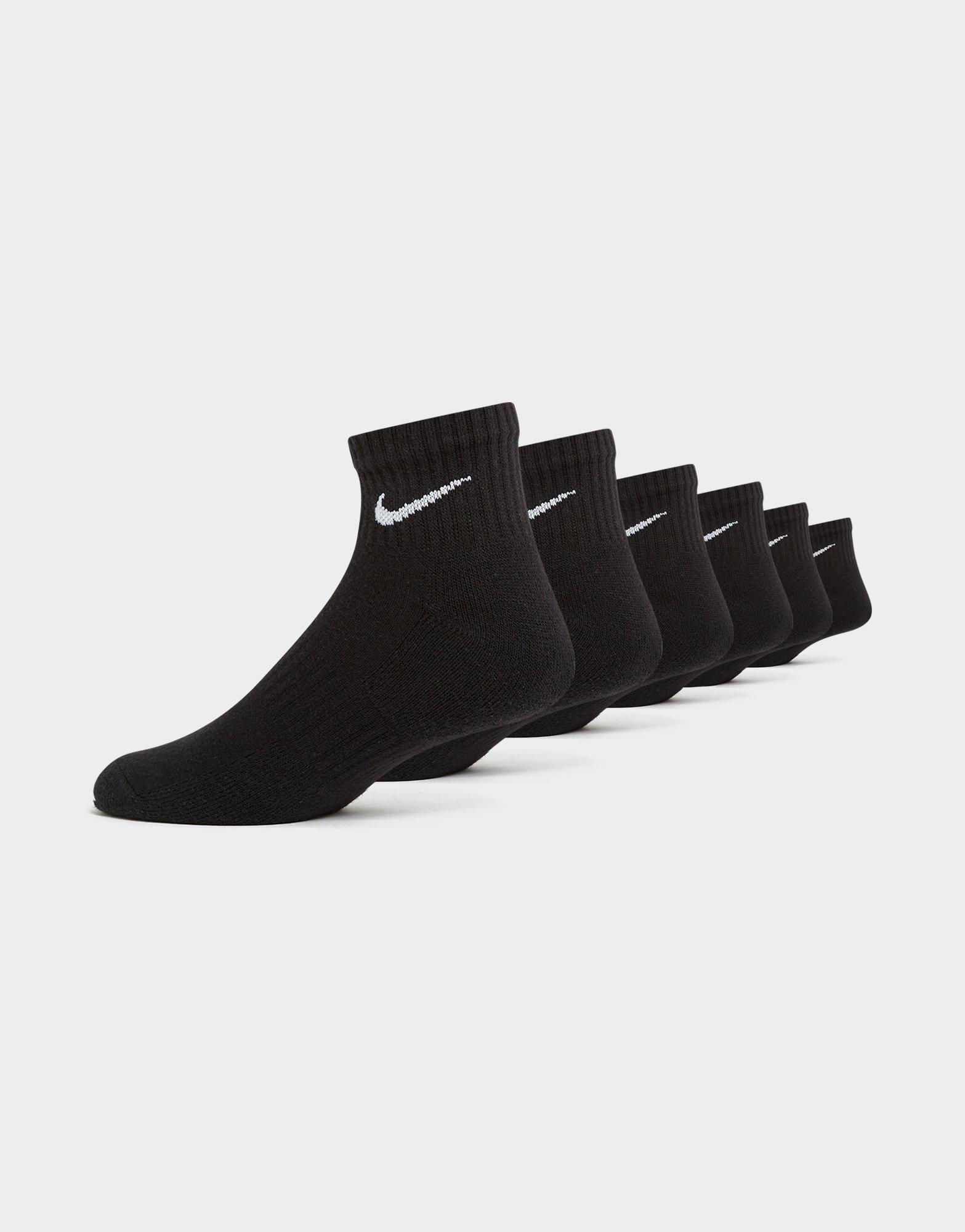 Női zokni NIKE 6-PACK EVERYDAY CUSHIONED ANKLE SOCKS  SX7669-010 Fekete