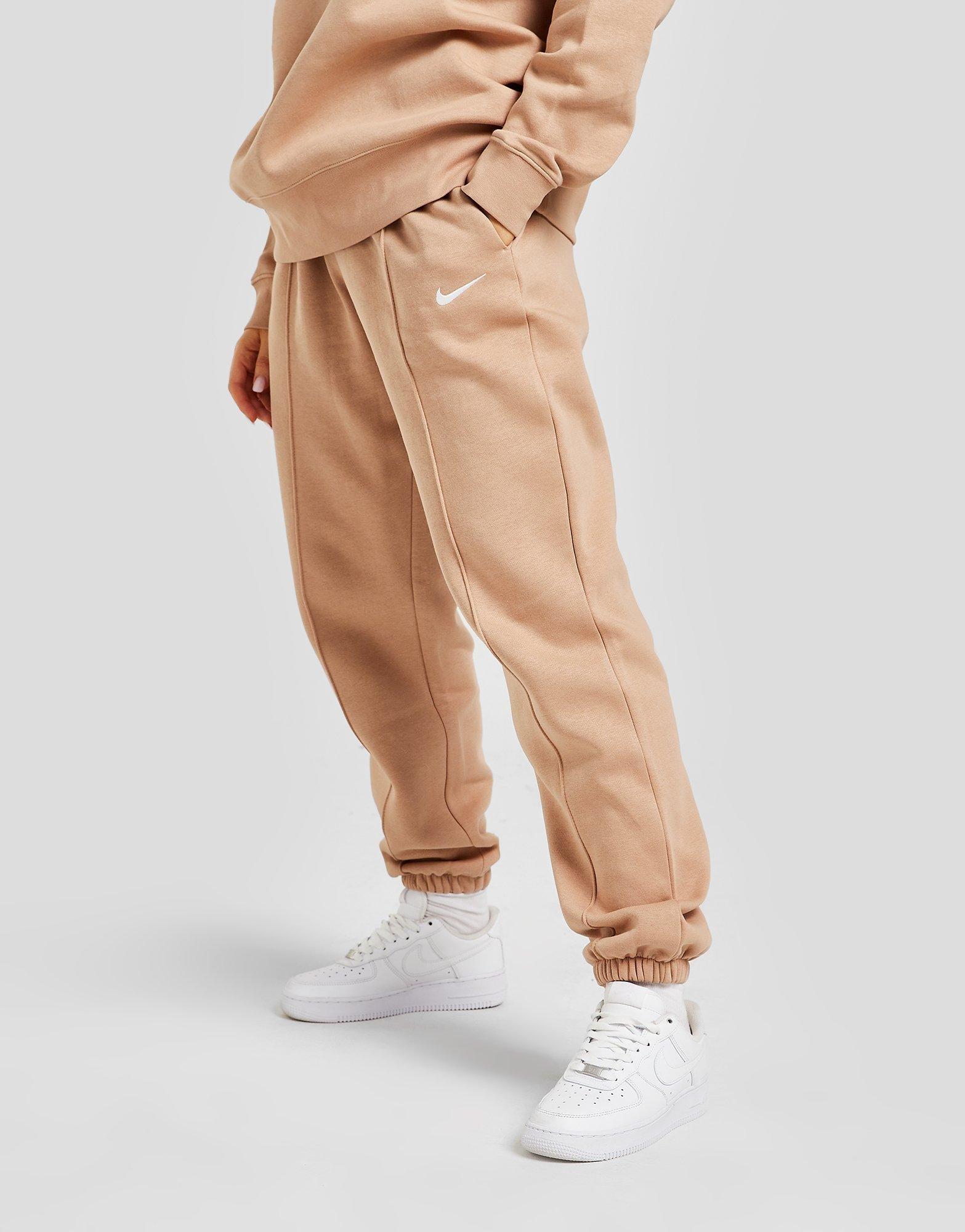 Dámske nohavice NIKE NOHAVICE  SPORTSWEAR ESSENTIAL FLEECE JOGGERS BV4089-200 Hnedá