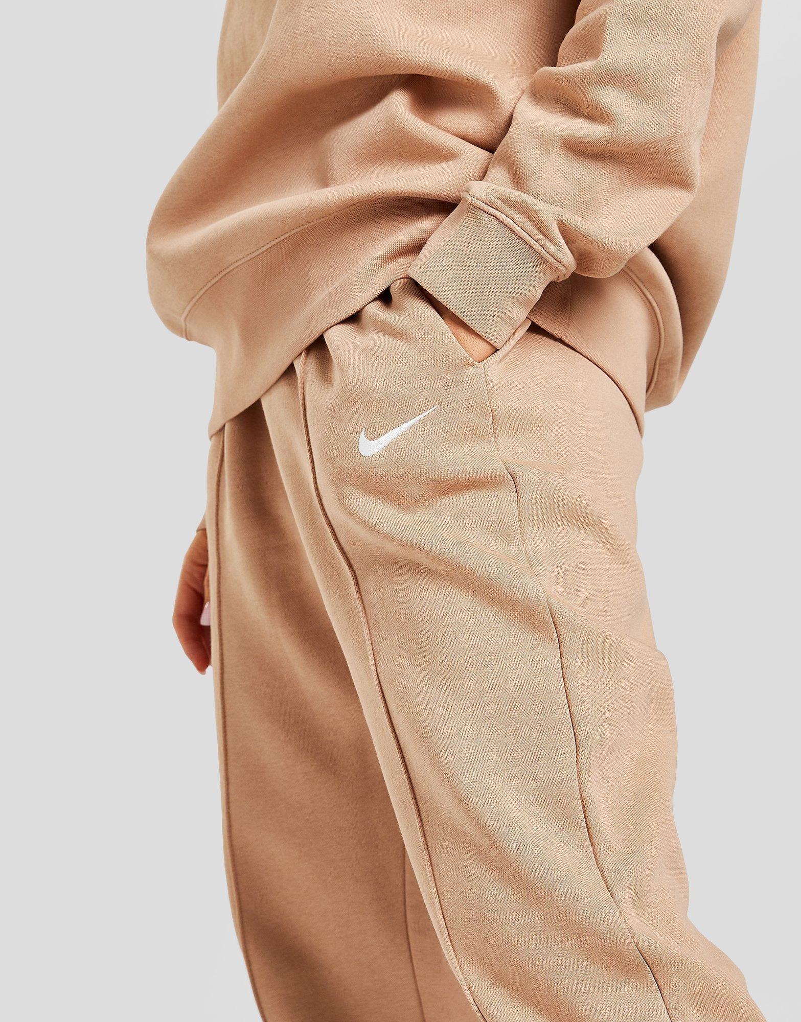 Dámske nohavice NIKE NOHAVICE  SPORTSWEAR ESSENTIAL FLEECE JOGGERS BV4089-200 Hnedá