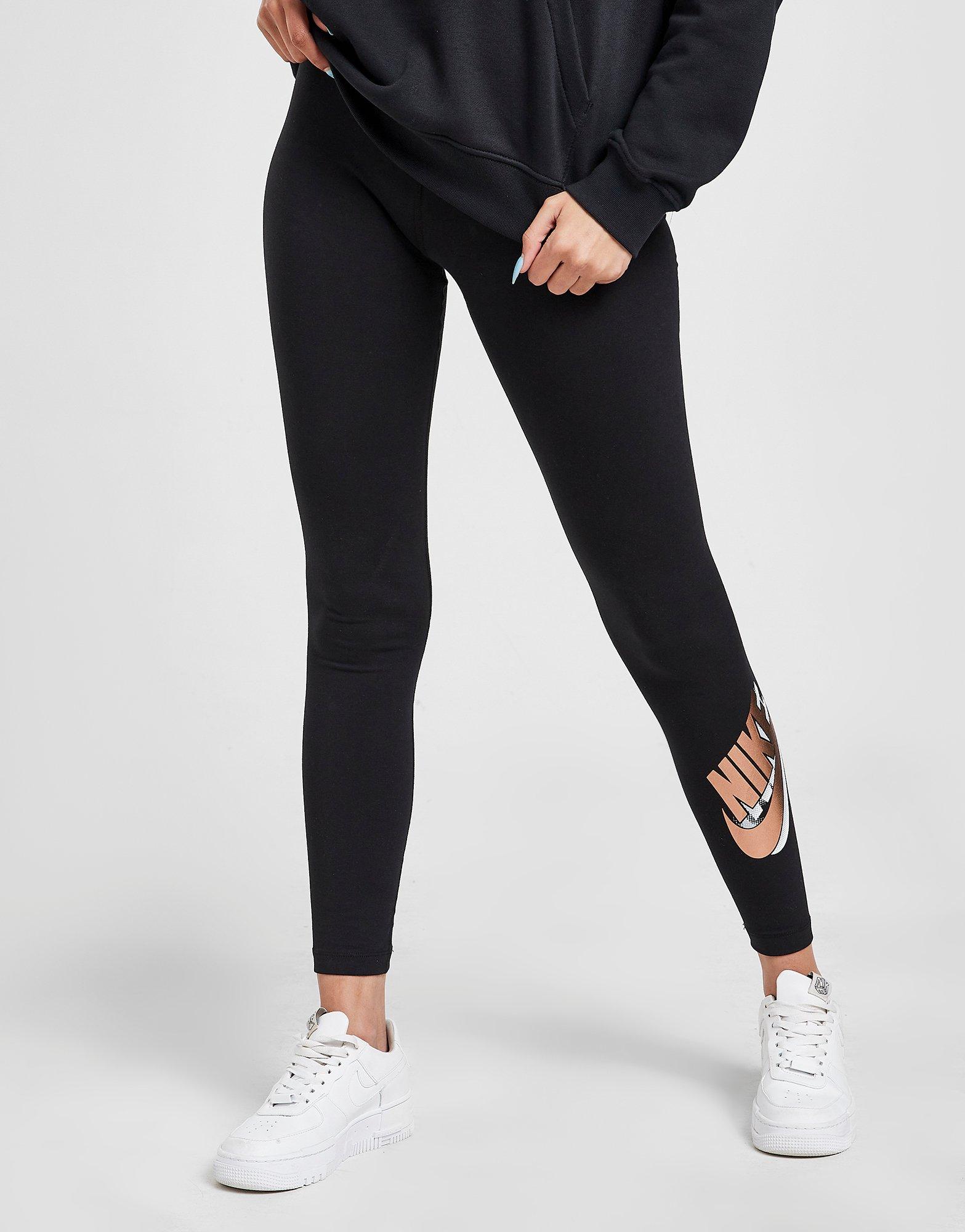 Colanți pentru femei NIKE COLANȚI DOUBLE FUTURA COLANȚI DM4610011 Negru