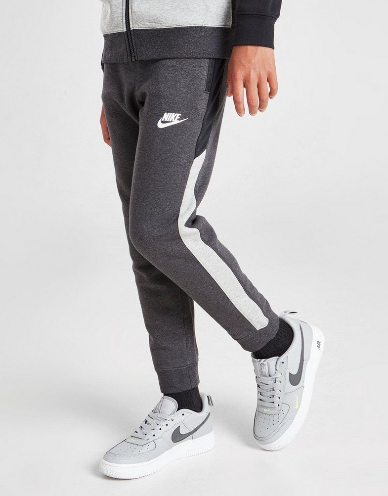 NIKE SPODNIE HYBRID FLEECE STRIPE JOGGERS JUNIOR DM6789032 Czarny