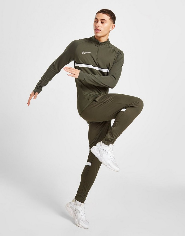 Pánska mikina NIKE MIKINA ACADEMY 1/4 ZIP TOP CW6110-325 Khaki