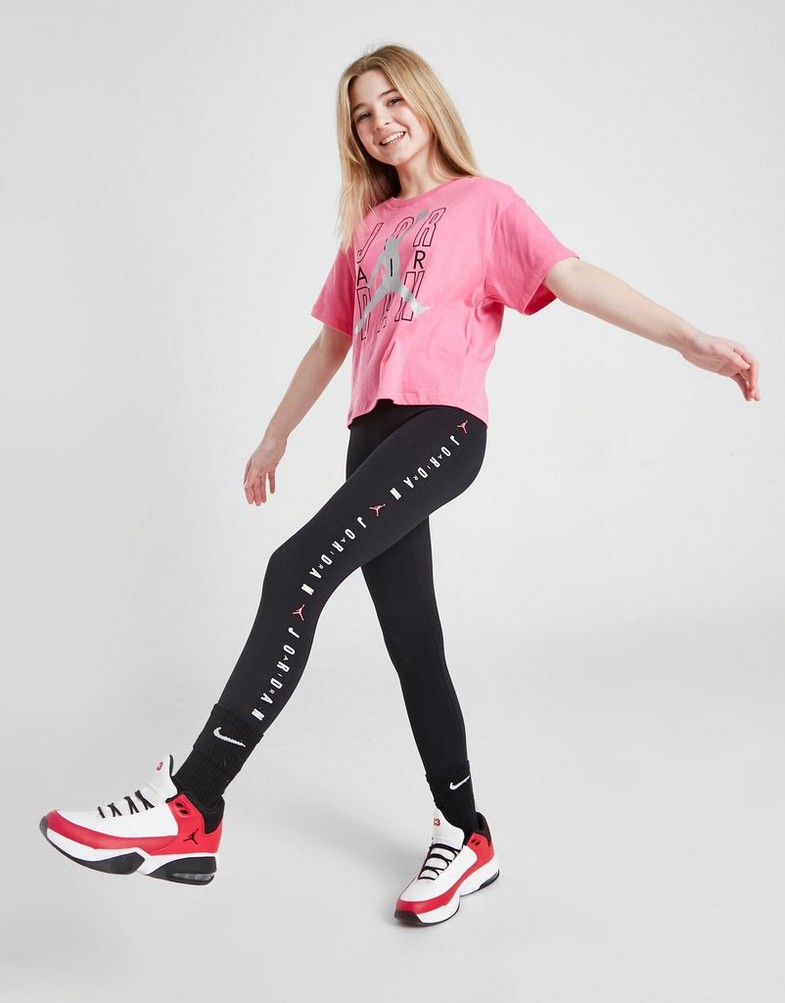 Pantaloni pentru copii JORDAN GIRLS' JUMPMAN HIGH COLANȚI JUNIOR 