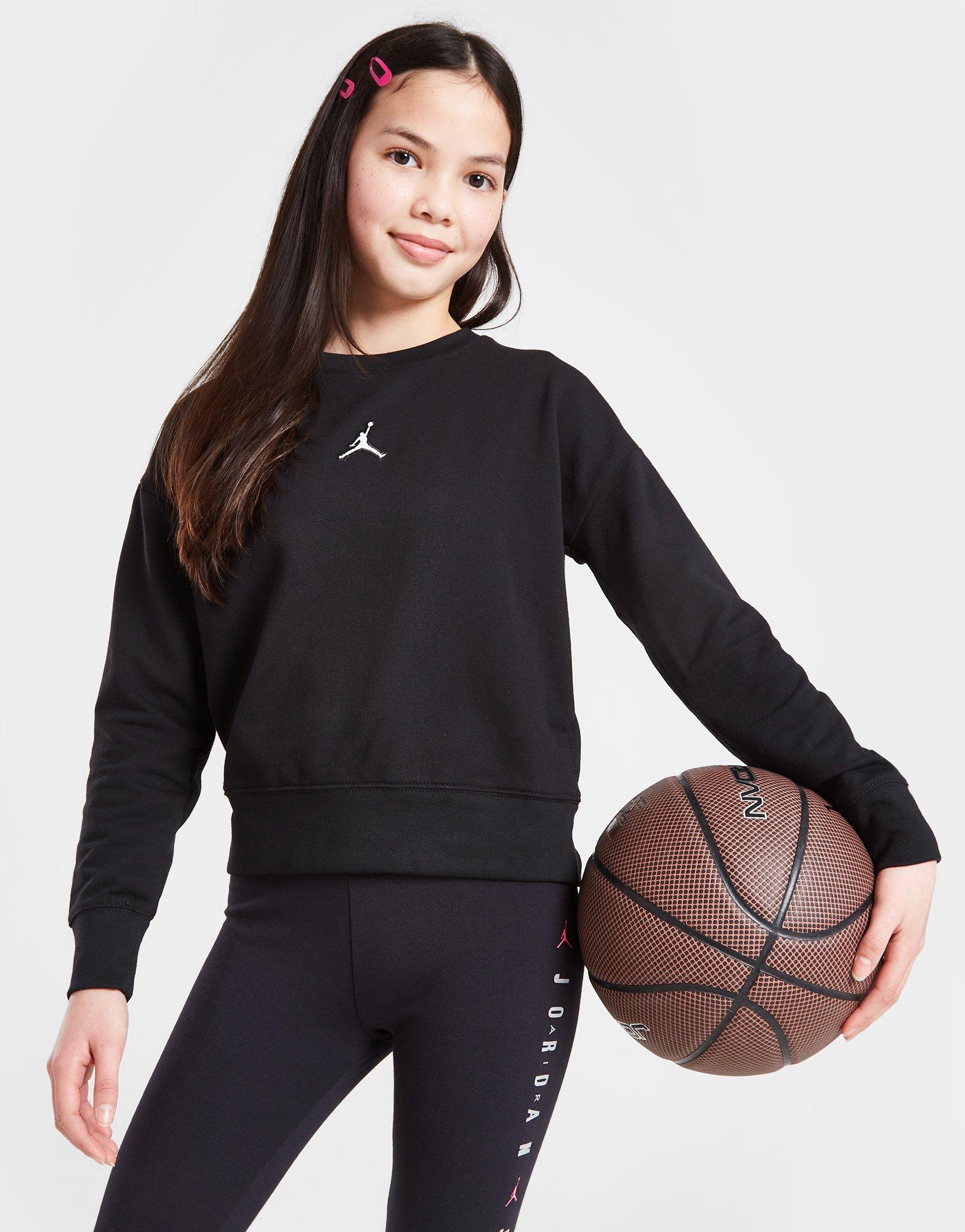 Detská mikina JORDAN MIKINA ESSENTIALS CREW GIRL 45A859-023 Černá