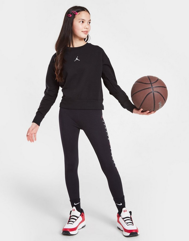 Vaikiškas džemperis JORDAN DŽEMPERIS ESSENTIALS CREW GIRL 45A859-023 Juoda