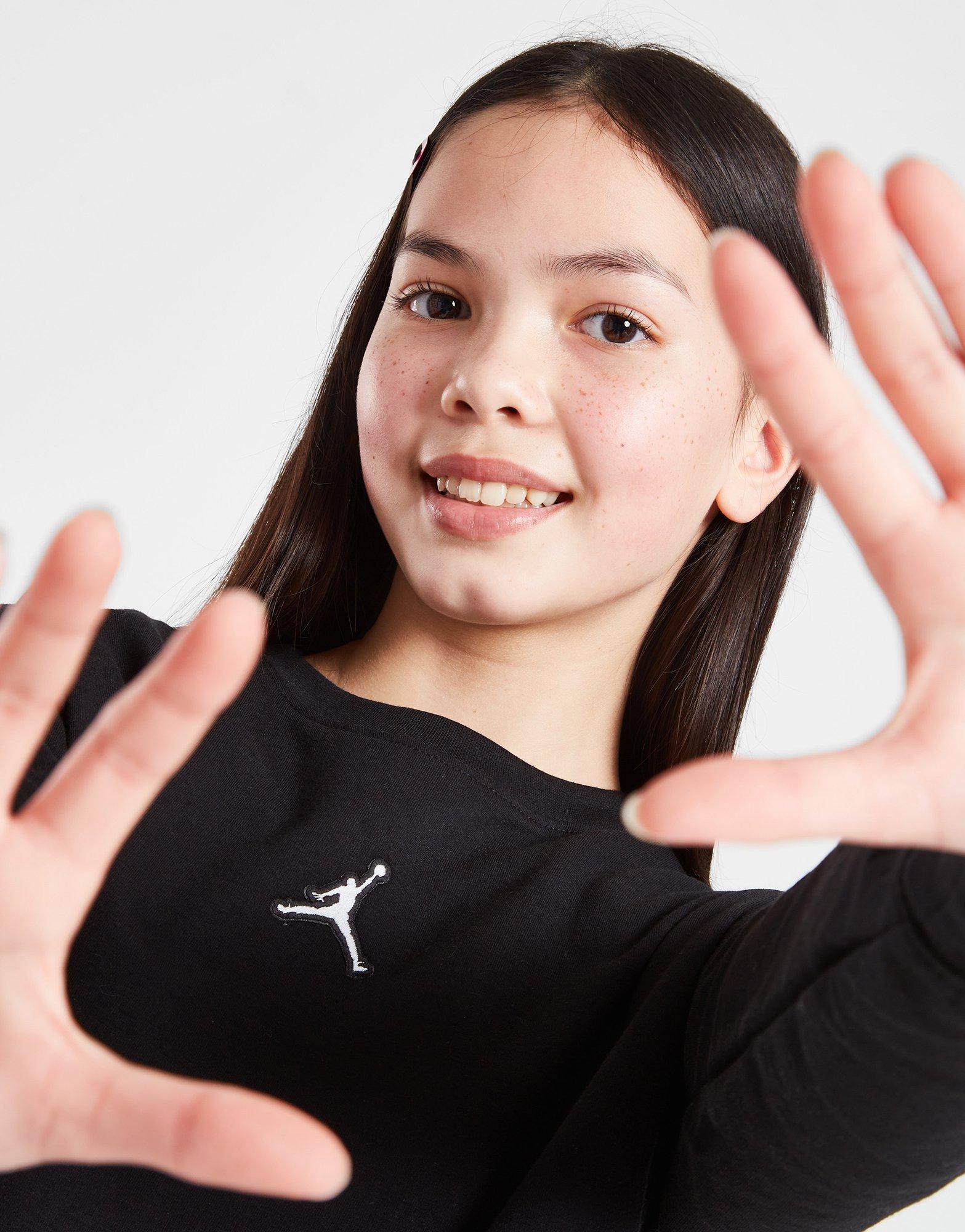 Detská mikina JORDAN MIKINA ESSENTIALS CREW GIRL 45A859-023 Černá