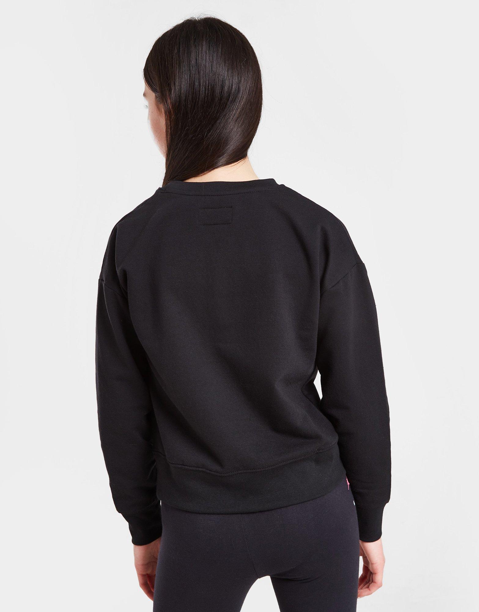 Detská mikina JORDAN MIKINA ESSENTIALS CREW GIRL 45A859-023 Černá