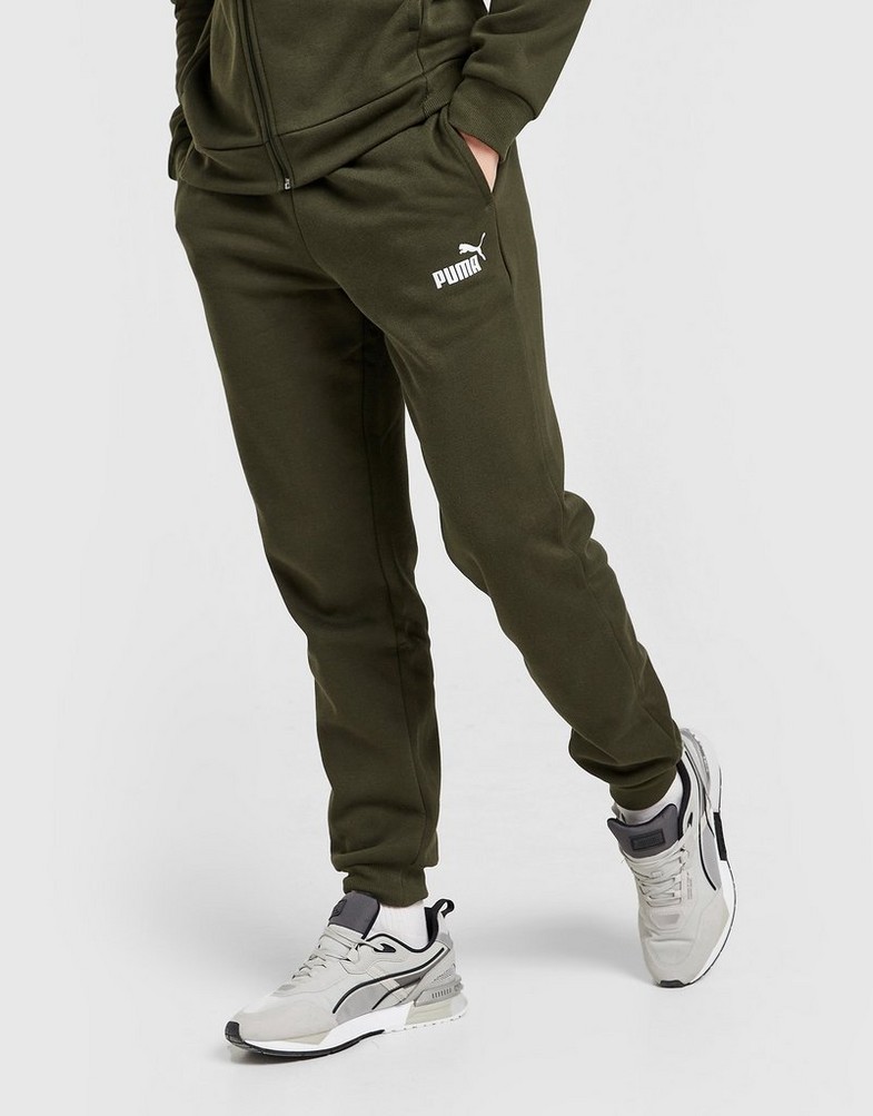Komplet dresowy męski PUMA DRES CORE FULL ZIP PANEL TRACKSUIT 53412801 Zielony
