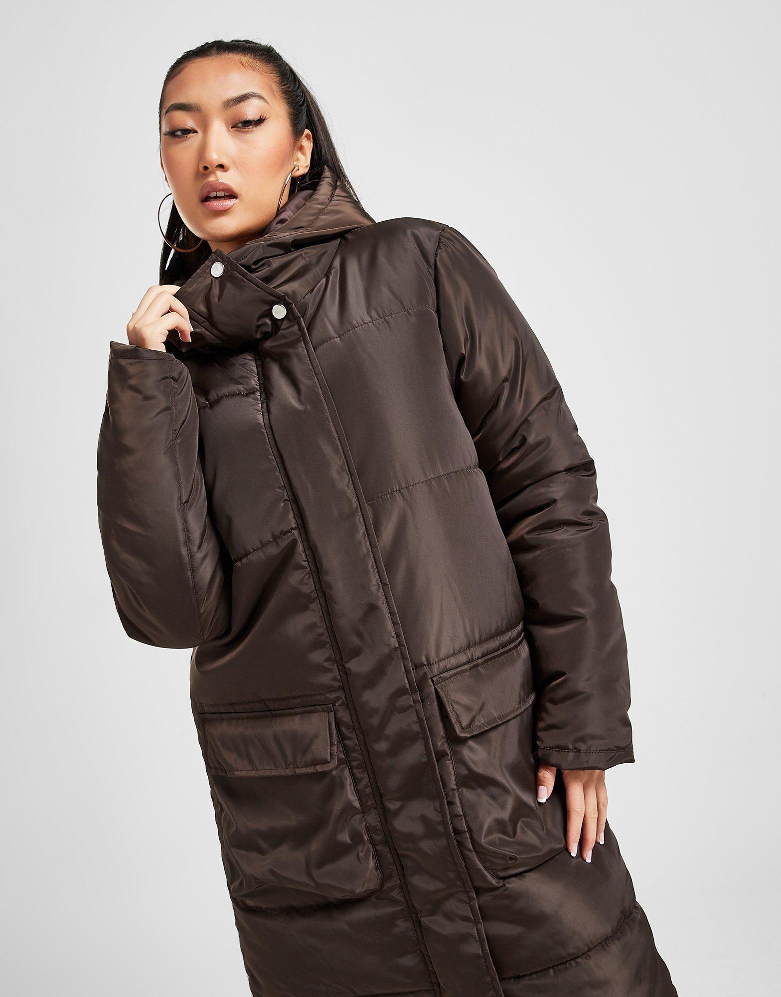 SUPPLY & DEMAND BUNDA LONG PADDED JACKET SUPTW15713 Hnedá