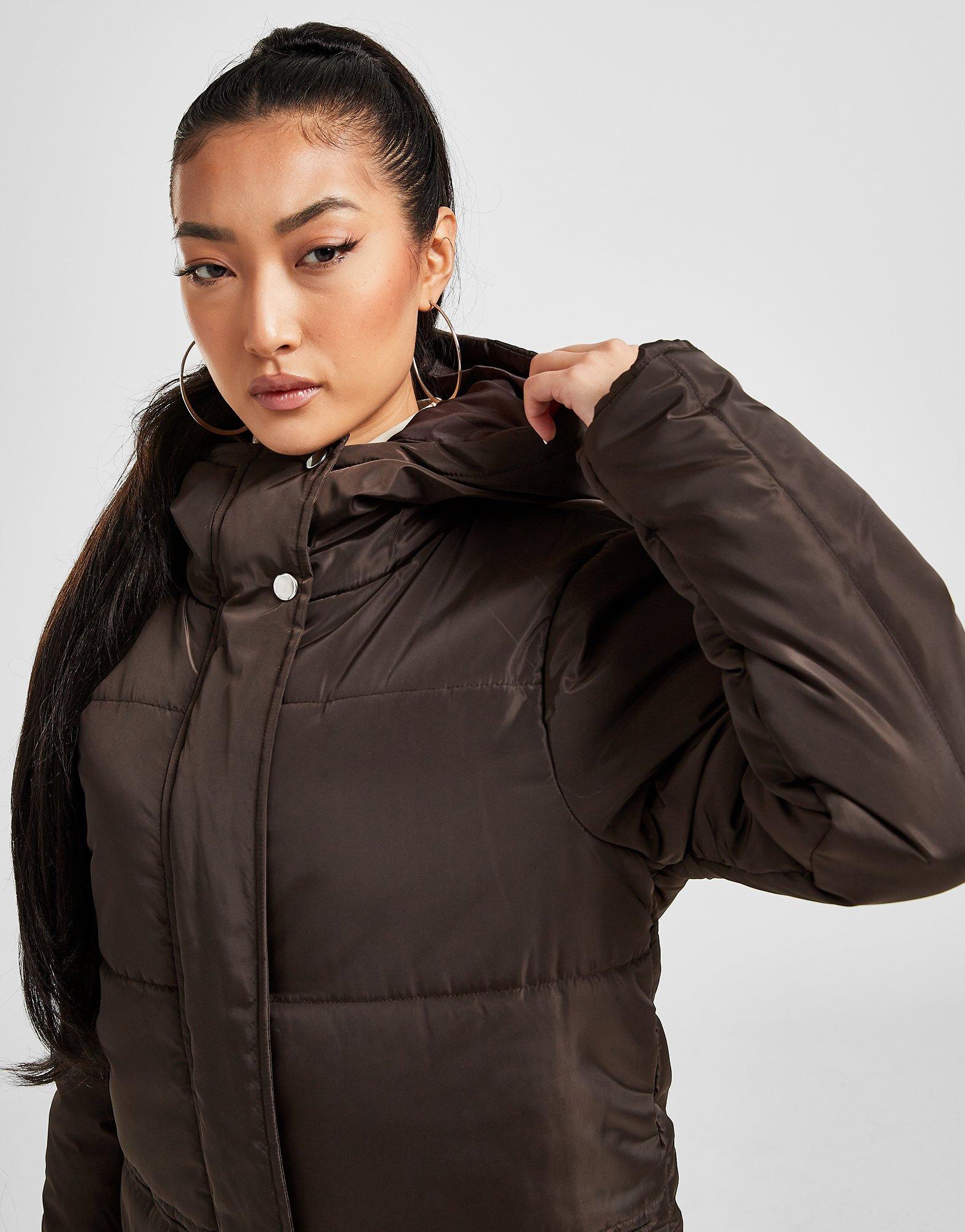 SUPPLY & DEMAND BUNDA LONG PADDED JACKET SUPTW15713 Hnedá