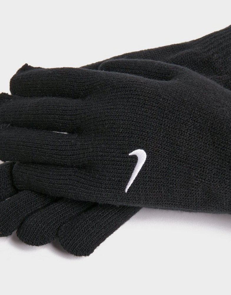 NIKE PIRŠTINĖS SWOOSH KNIT TG BLK NIKE SKI GLOVES 1000665010 Juoda