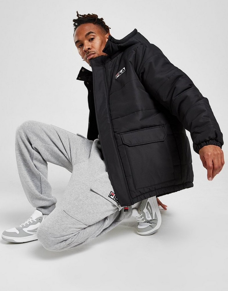 Kurtka męska FILA KURTKA MOUNTAIN PADDED JACKET FW21JDM014 Czarny