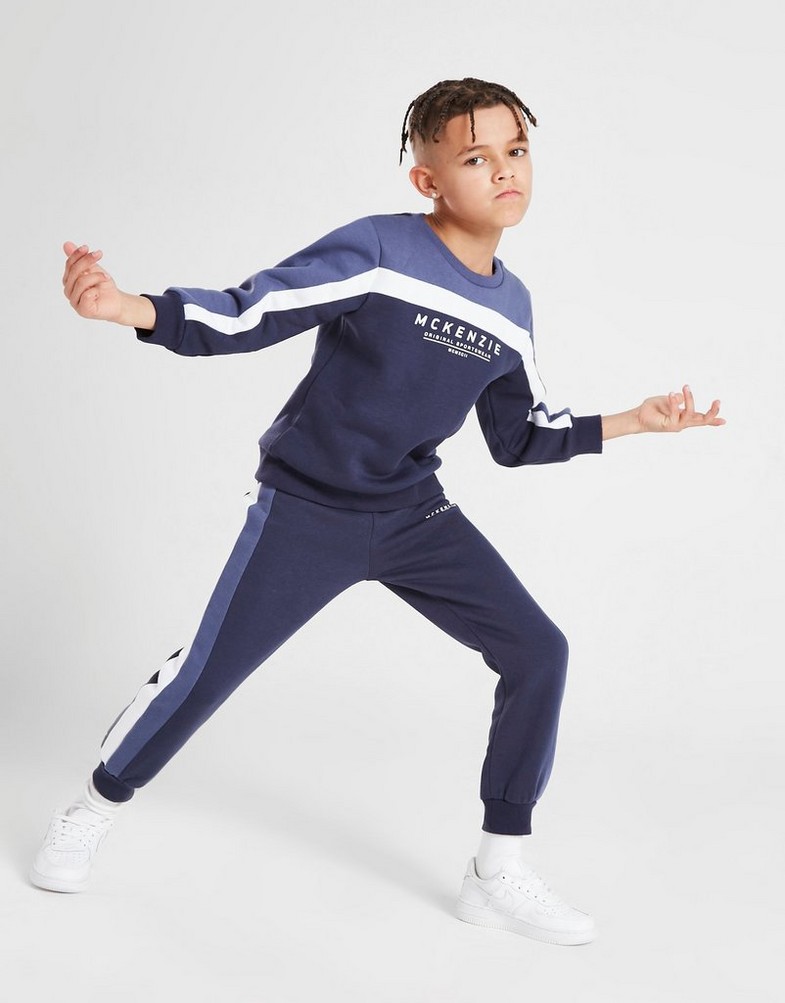 Detská tepláková súprava MCKENZIE DRES MINI ERWAN CREW TRACKSUIT CHILDREN MCKTI14875101 Modrá