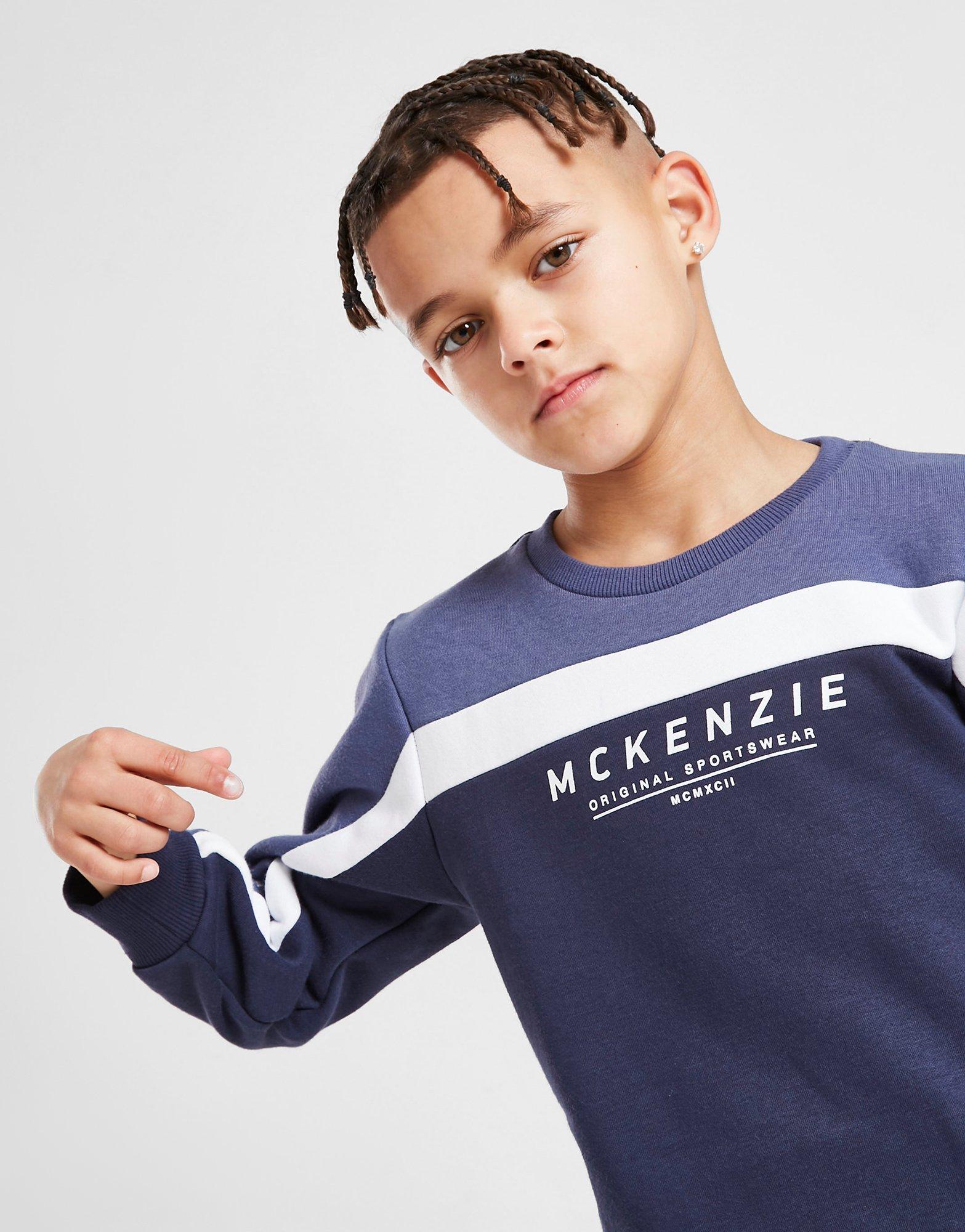 Detská tepláková súprava MCKENZIE DRES MINI ERWAN CREW TRACKSUIT CHILDREN MCKTI14875101 Modrá