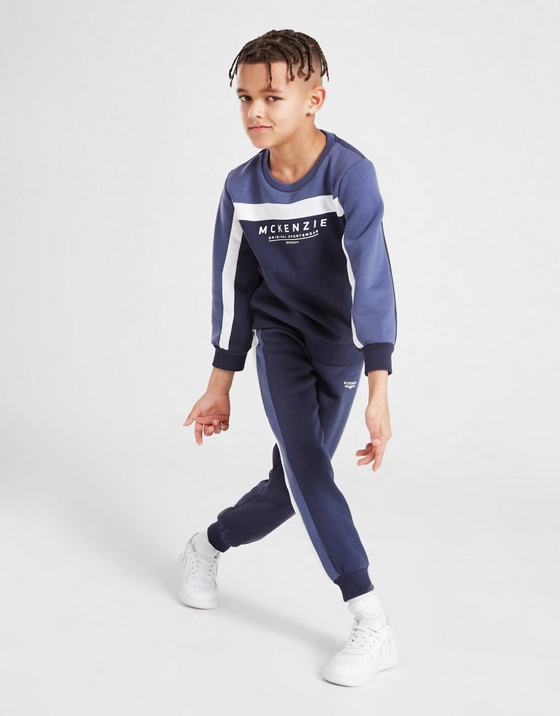Detská tepláková súprava MCKENZIE DRES MINI ERWAN CREW TRACKSUIT CHILDREN MCKTI14875101 Modrá