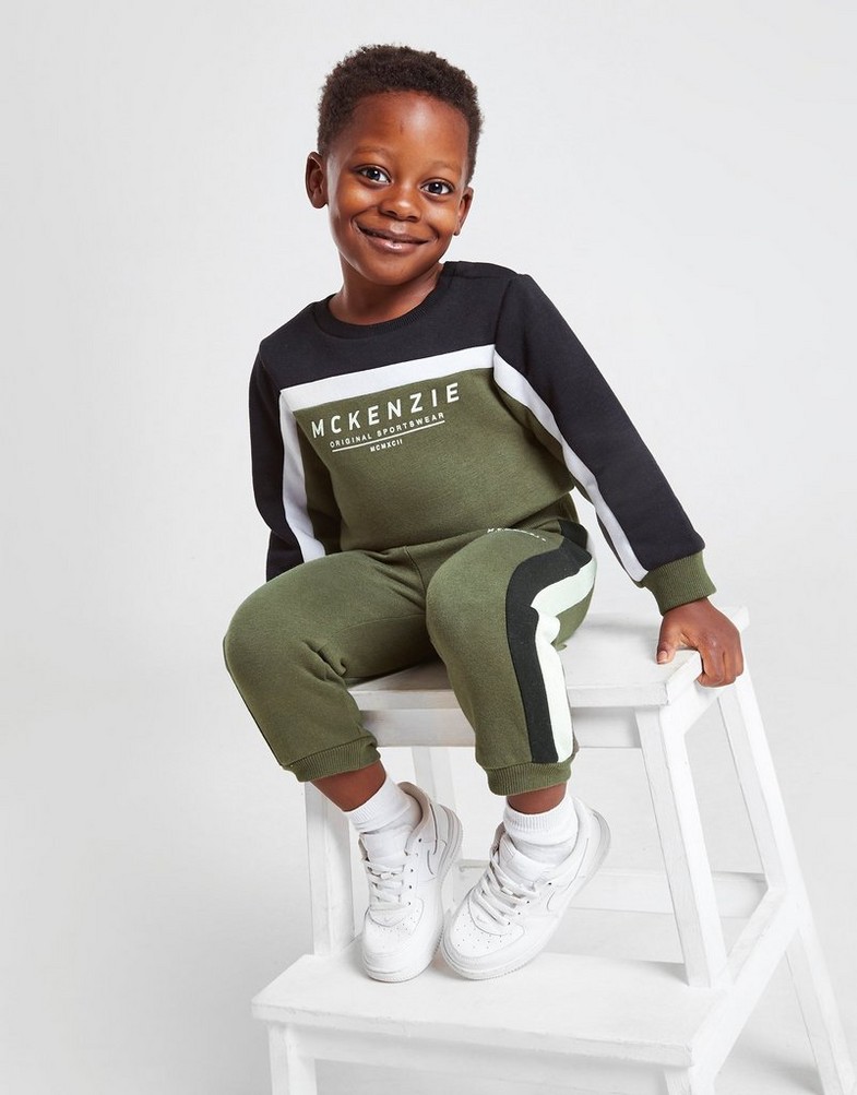 Detská tepláková súprava MCKENZIE MICRO ERWAN CREW TRACKSUIT INFANT  MCKTI14897611 Khaki