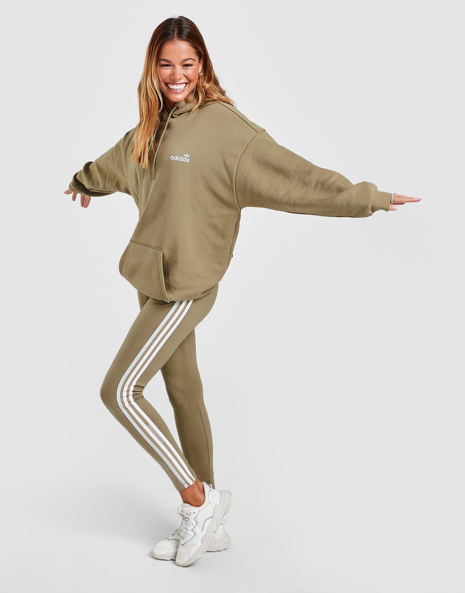 Colanți pentru femei ADIDAS COLANȚI 3-STRIPES LINEAR COLANȚI HD2571 Kaki