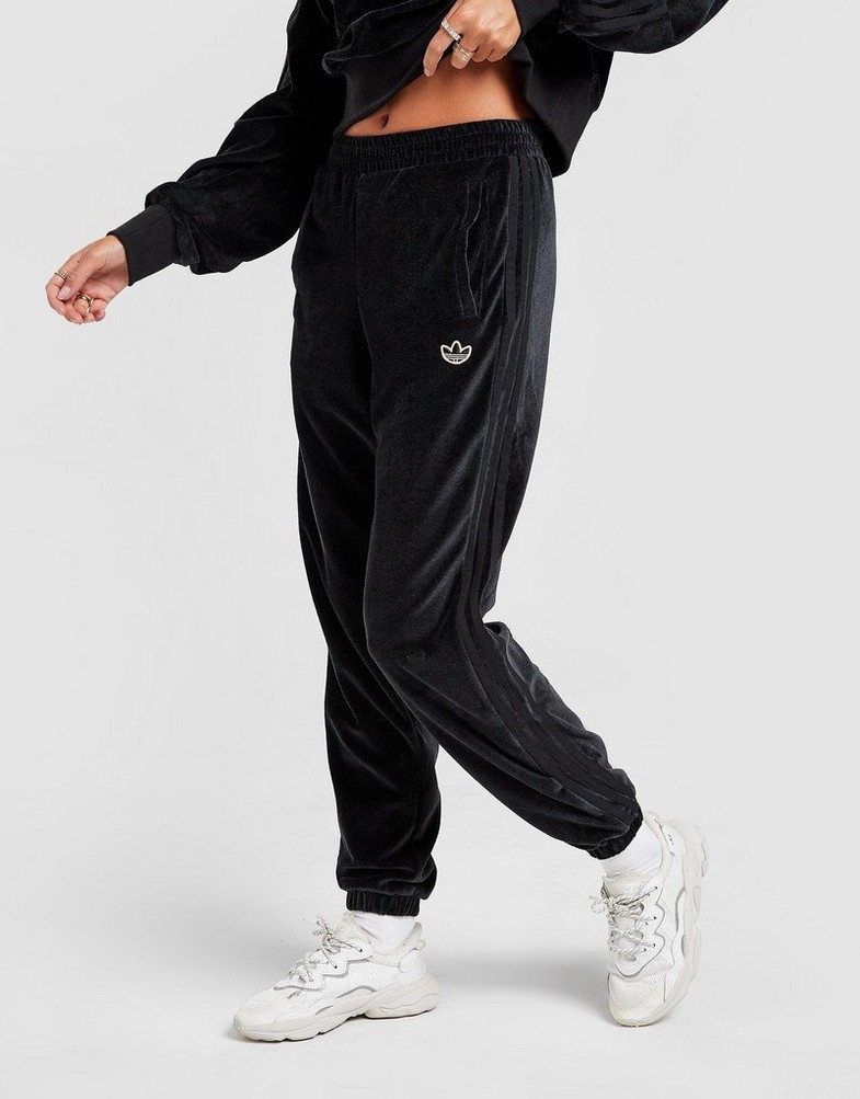 ADIDAS SPODNIE VELOUR JOGGERS H18004 Czarny