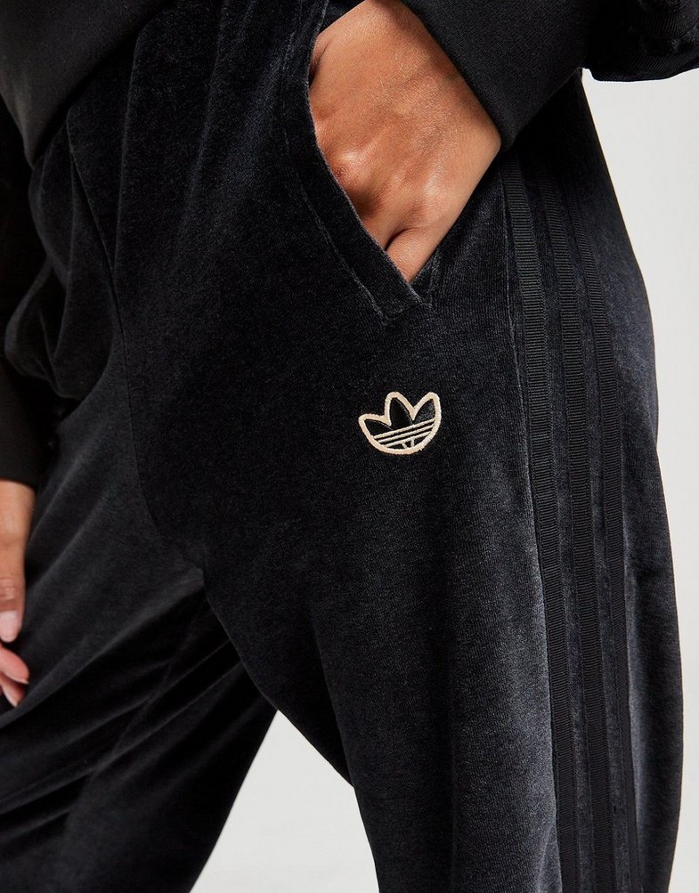 ADIDAS SPODNIE VELOUR JOGGERS H18004 Czarny