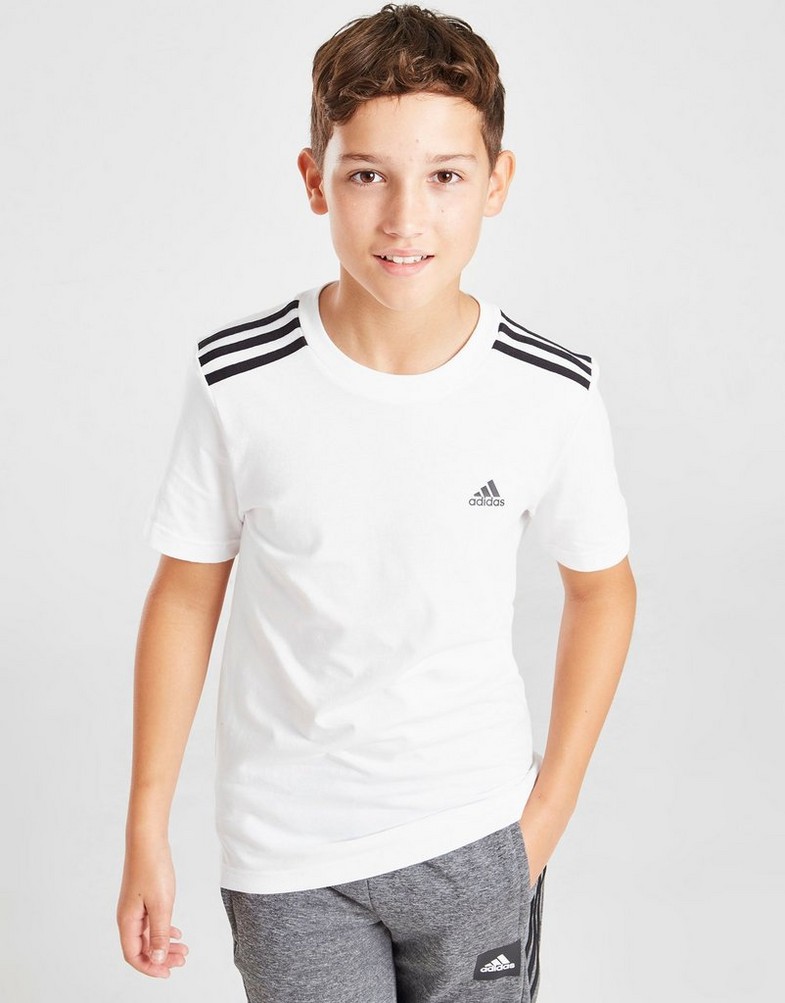 Koszulka, t-shirt dziecięcy ADIDAS T-SHIRT 3-STRIPES SPORT T-SHIRT JUNIOR HC3489 Biały
