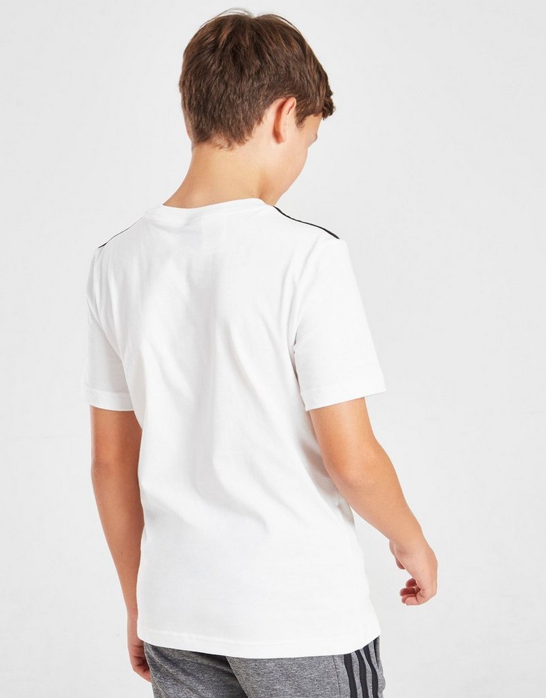 Koszulka, t-shirt dziecięcy ADIDAS T-SHIRT 3-STRIPES SPORT T-SHIRT JUNIOR HC3489 Biały