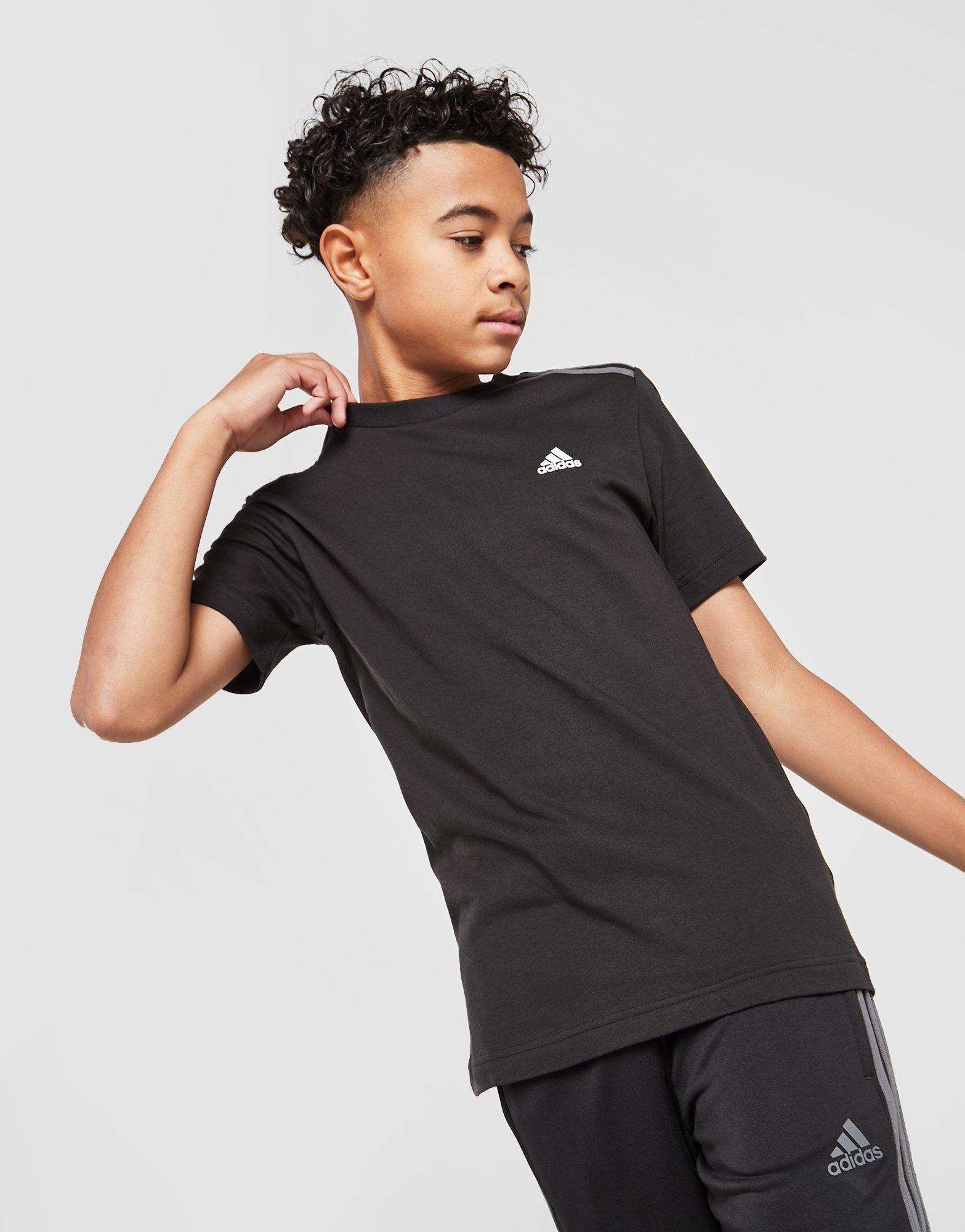 Detské tričko ADIDAS 3 STRIPES SPORT TRIČKO JUNIOR HC3490 Čierna