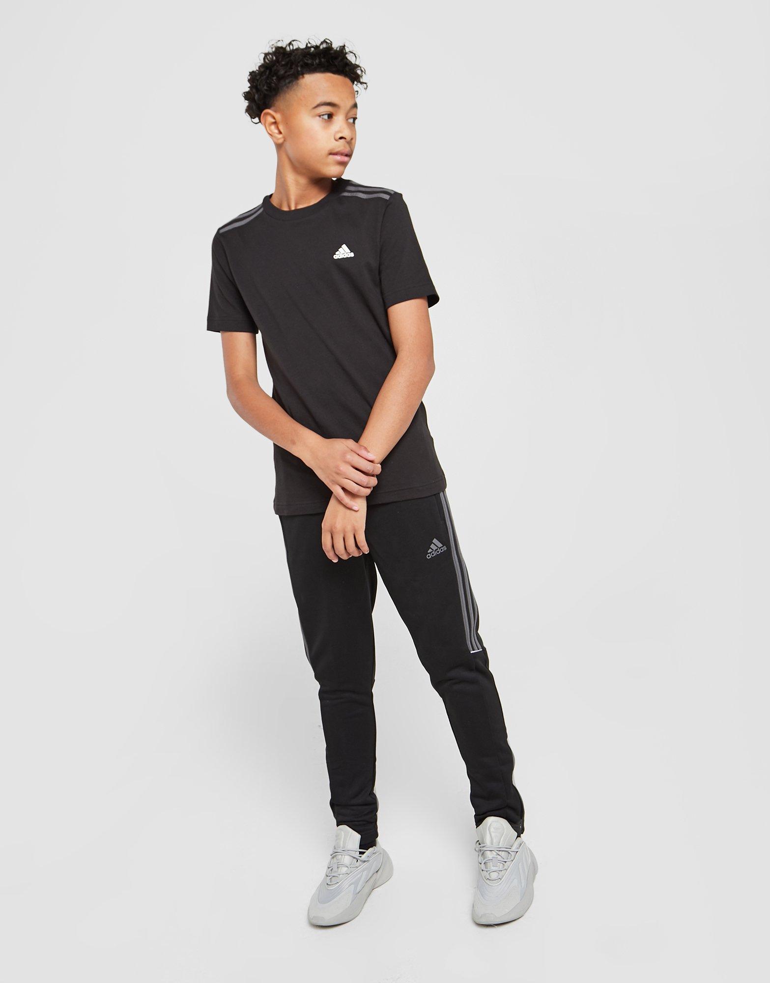 Detské tričko ADIDAS 3 STRIPES SPORT TRIČKO JUNIOR HC3490 Čierna