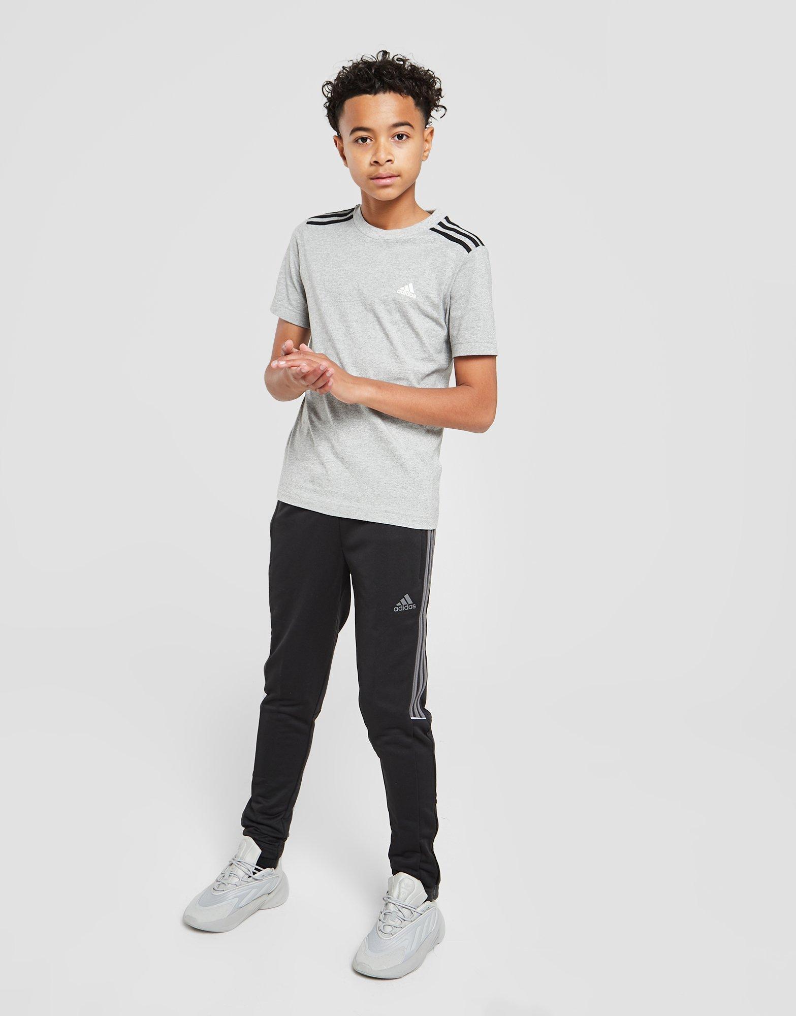 Detské tričko ADIDAS TRIČKO 3-STRIPES SPORT TRIČKO JUNIOR HC3488 Sivá