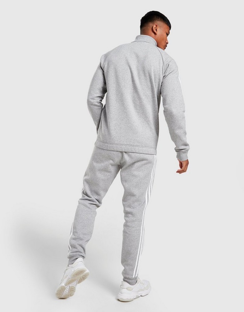 Trening pentru bărbați ADIDAS BADGE OF SPORT FLEECE TRACKSUIT  HG2155 Gri