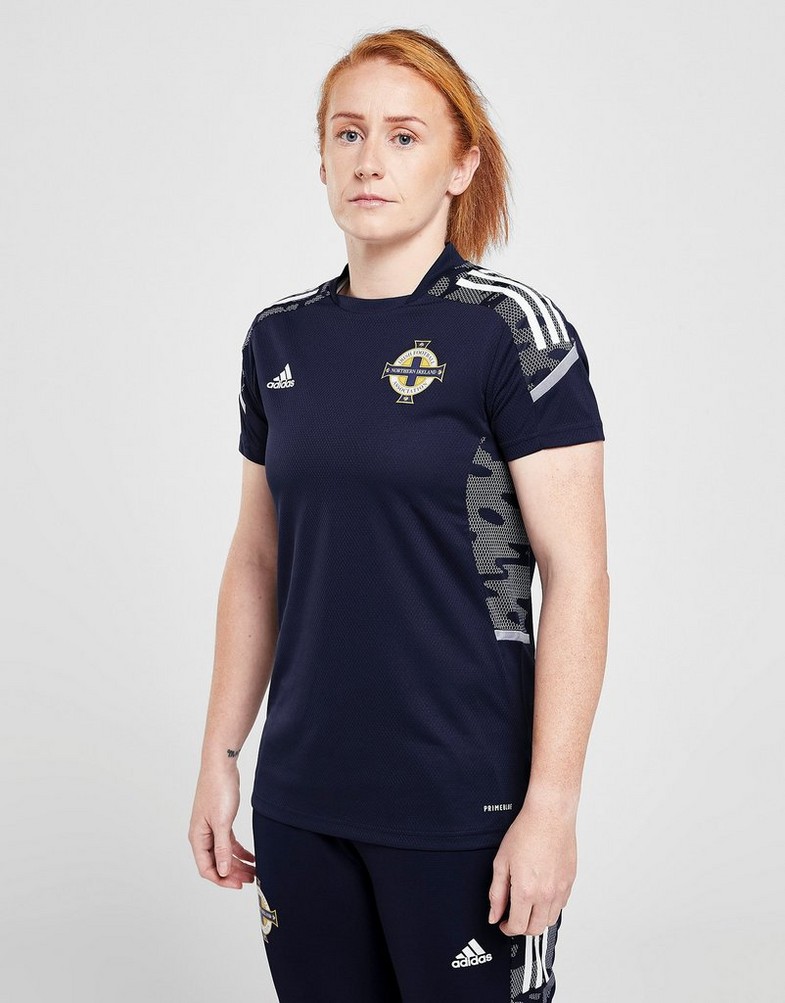Koszulka, t-shirt męski ADIDAS KRÓTKI RĘKAW NORTHERN IRELAND CONDIVO21 TRAINING T-SHIRT GH7164NIR Granatowy