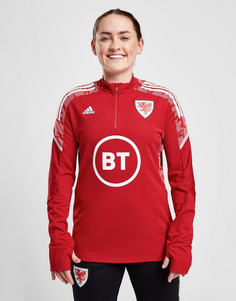 Komplet dresowy męski ADIDAS DRES WALES CONDIVO21 TRAINING TOP GH7154FAW Czerwony