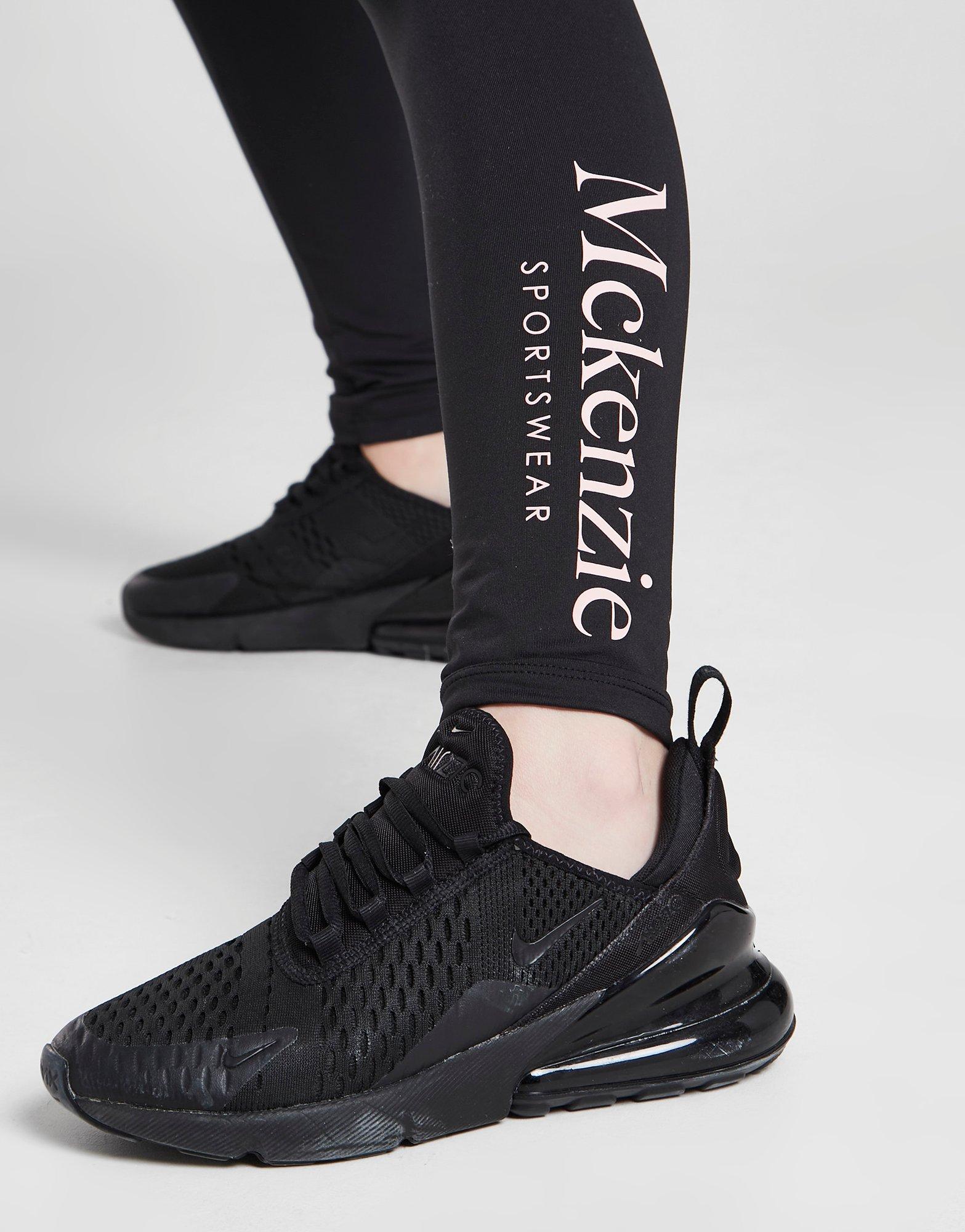 Detské nohavice MCKENZIE GIRLS' LOGO LEGGINGS JUNIOR  MCKTJ14717090 Čierna