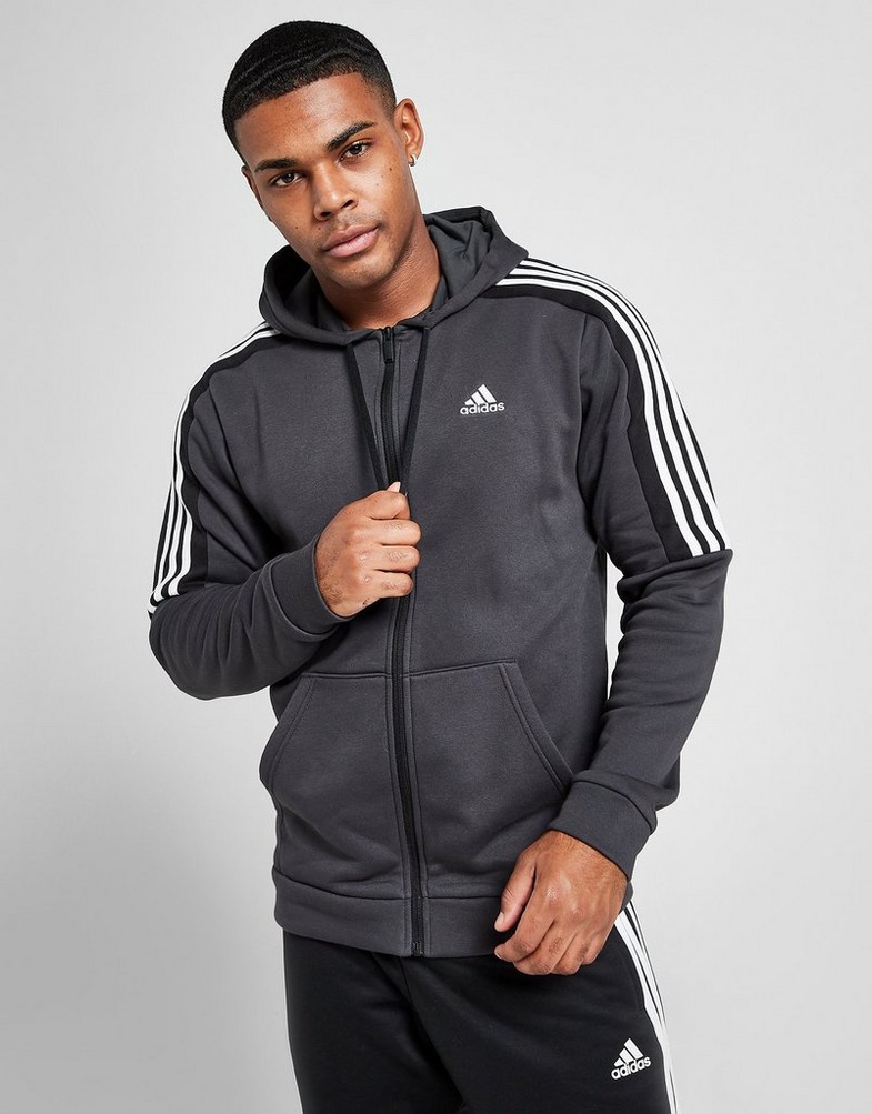 Bluza męska ADIDAS BLUZA Z KAPTUREM ENERGIZE FULL ZIP HOODIE HF9803 Szary