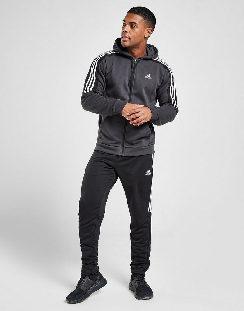 Bluza męska ADIDAS BLUZA Z KAPTUREM ENERGIZE FULL ZIP HOODIE HF9803 Szary