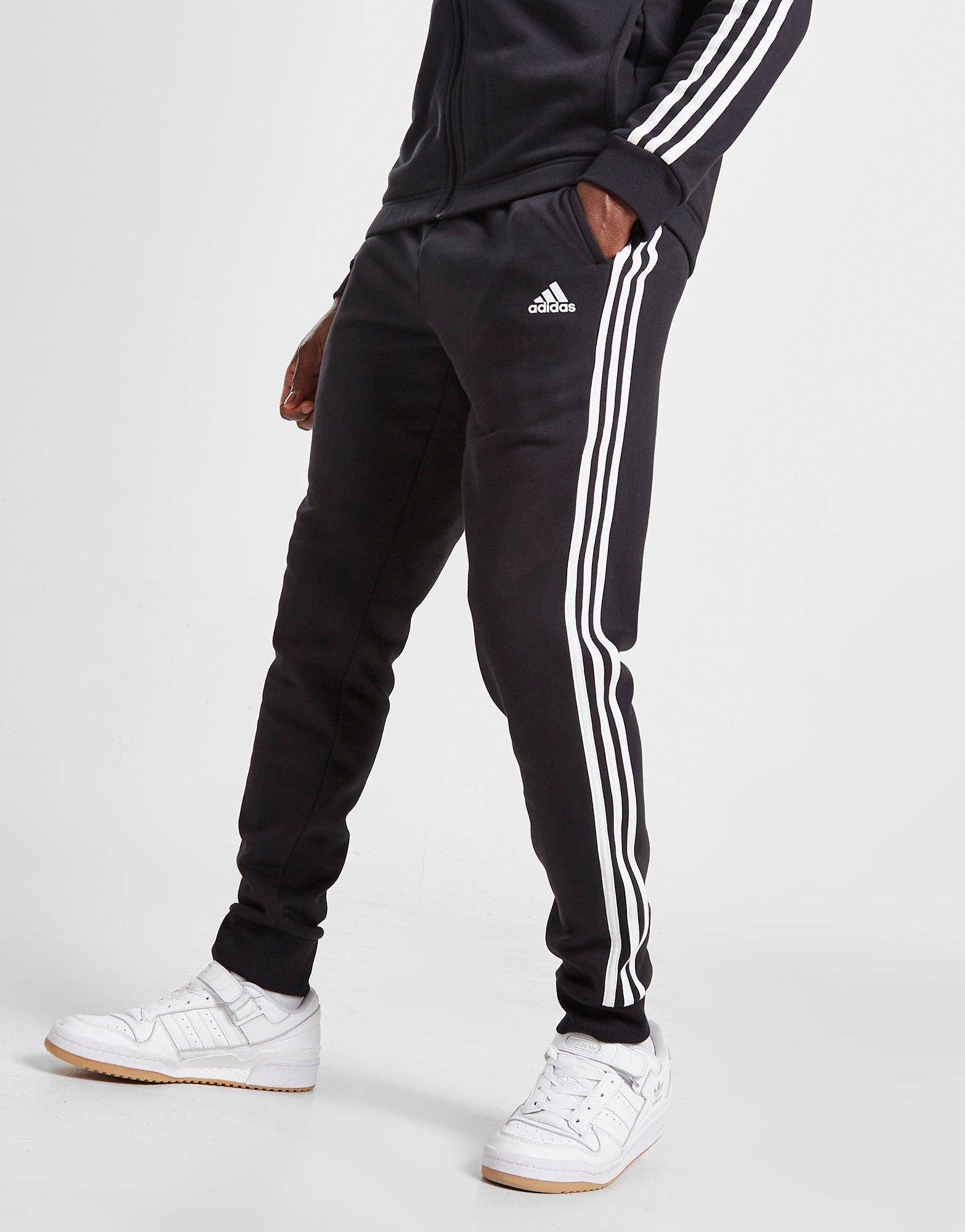 Vyriška sportiniai kostiumai ADIDAS BADGE OF SPORT BLOCK FLEECE TRACKSUIT  HG2154 Juoda