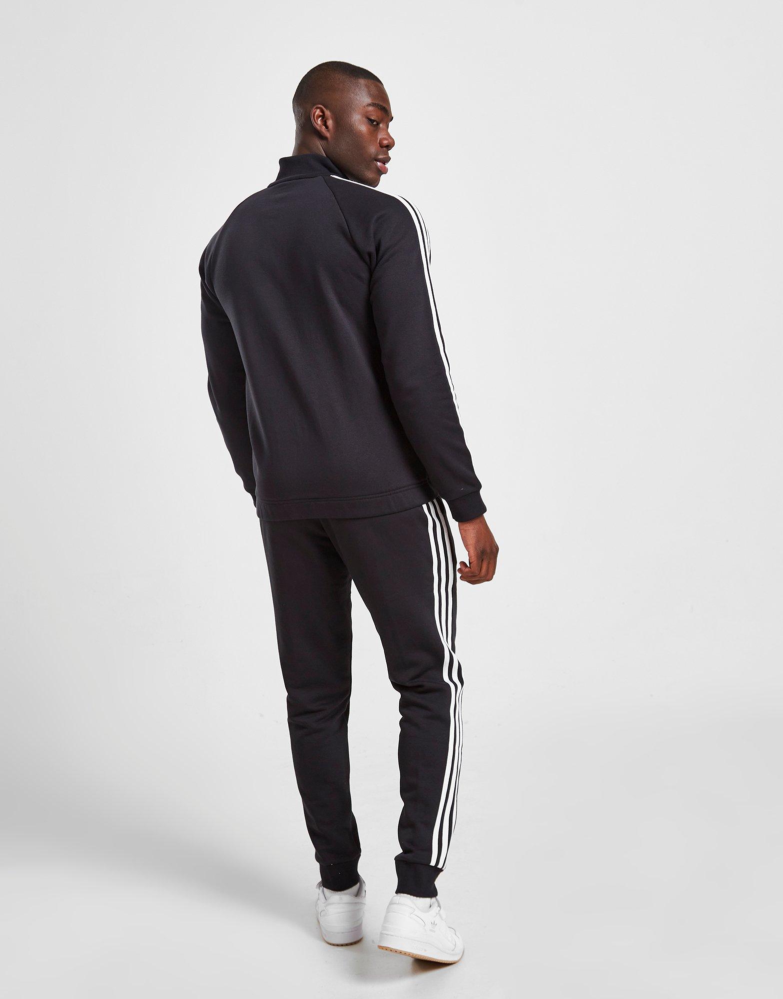 Vyriška sportiniai kostiumai ADIDAS BADGE OF SPORT BLOCK FLEECE TRACKSUIT  HG2154 Juoda