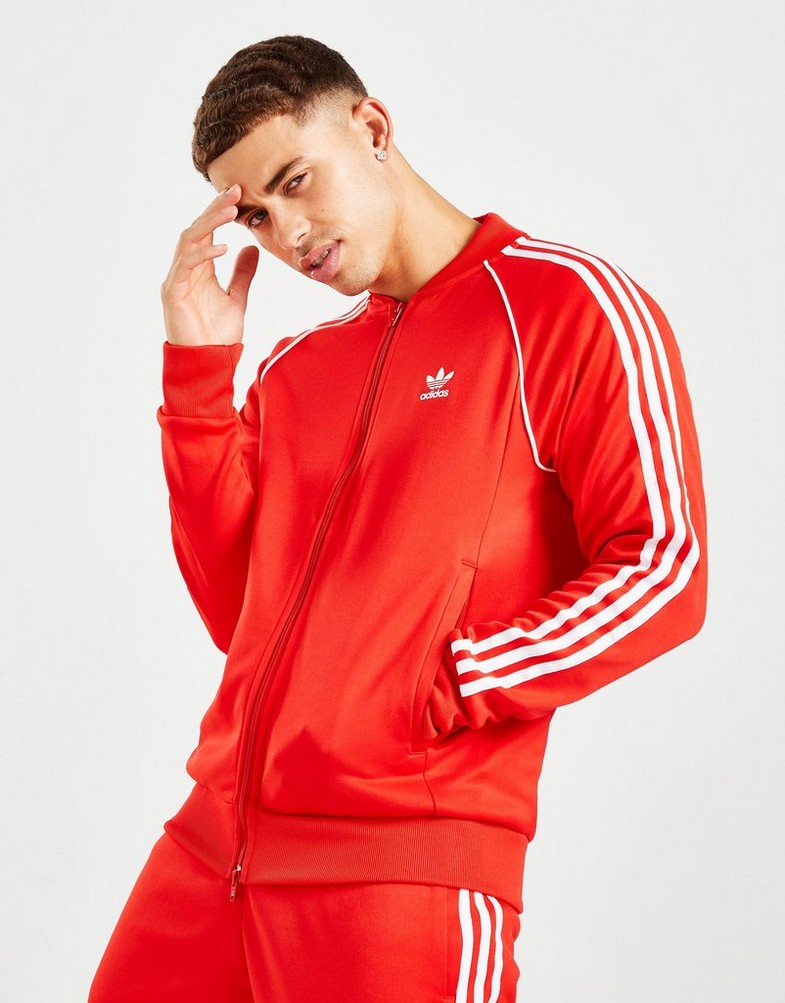 Bluza męska ADIDAS SS TRACK TOP  HF2124 Czerwony