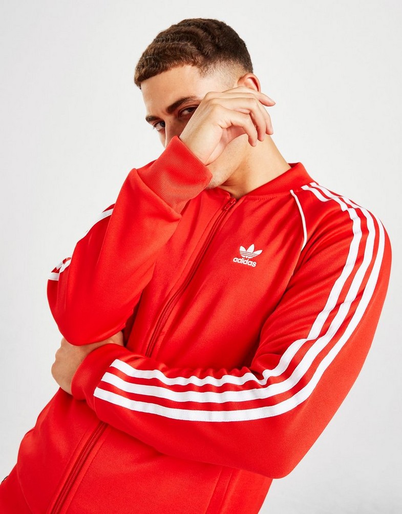 Bluza męska ADIDAS SS TRACK TOP  HF2124 Czerwony