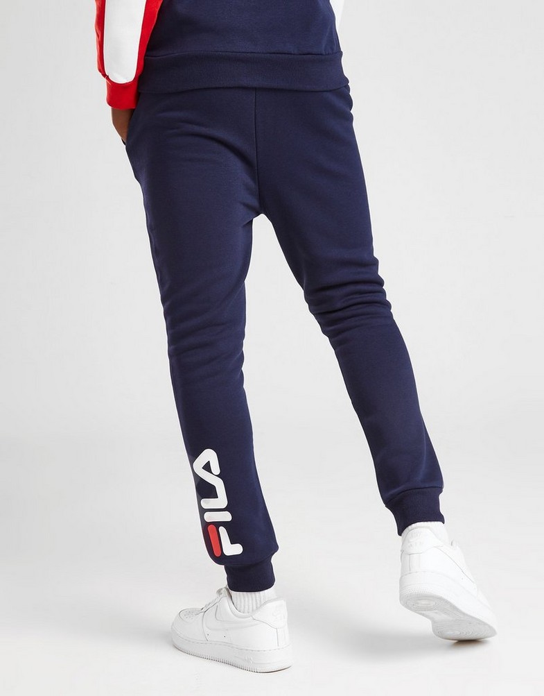 FILA SPODNIE KAI LOGO JOGGERS JUNIOR FW21JDK031  kolor Granatowy ▷  Dziecięce Ubrania w JD Sports